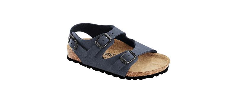 Birkenstock Roma Birkibuc Narrow Sandaler Børn Mørkeblå | DK 114EBC